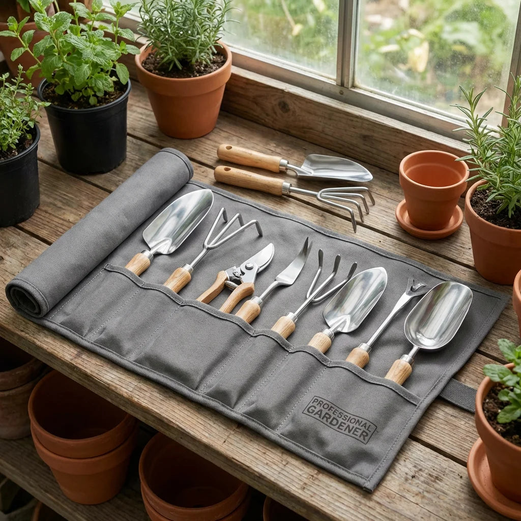 dewinner garden tool set 11-Piece Professional Garden Tool Set with Organizer – vyrgromm