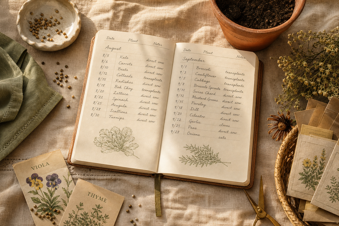 Your August and September Sowing Calendar: What to Plant and When