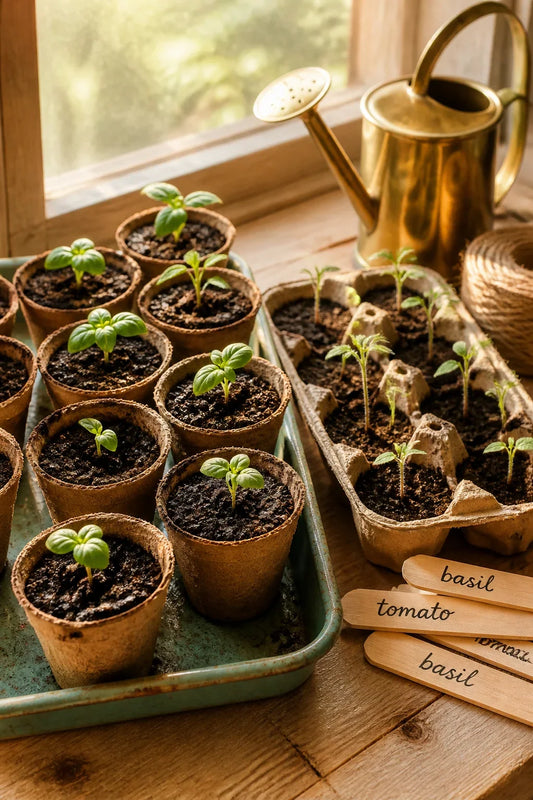 Sweet basil indoor and outdoor seedling guide