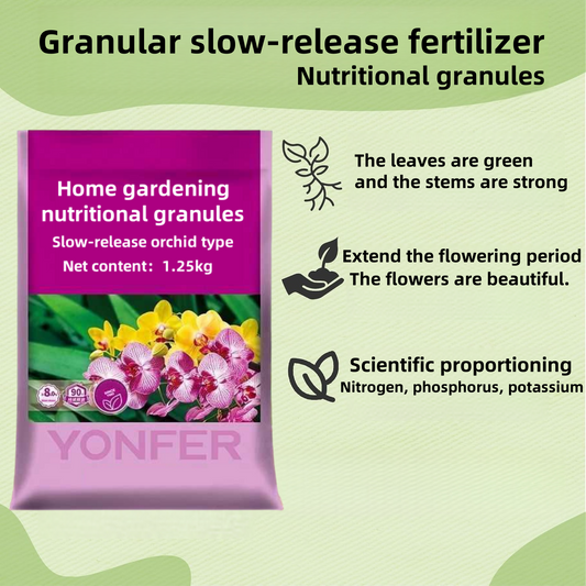 Slow-Release Orchid Fertilizer Granules 1.25kg — 18-15-11 NPK, Long-Lasting Bloom Support