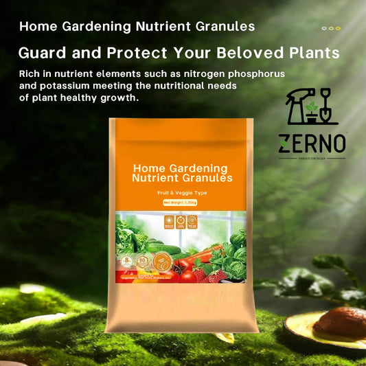 Slow-Release Vegetable & Fruit Fertilizer Granules 1.25kg — 18-15-11 NPK, 90-Day Feed