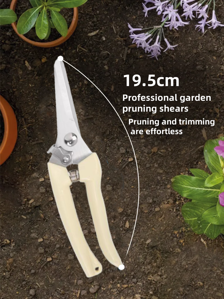 Professional Garden Pruning Shears 404 — Straight Blade, Auto-Rebound, All-Purpose
