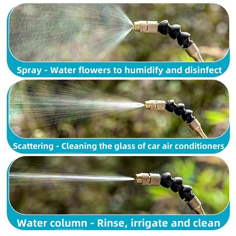 360° All-Direction Copper Telescopic Spray Wand — 43.5–75cm, Universal Fit