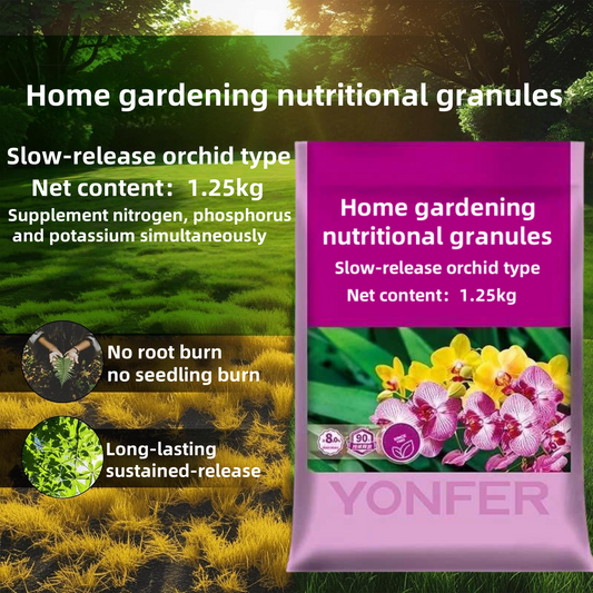 Slow-Release Orchid Fertilizer Granules 1.25kg — 18-15-11 NPK, Long-Lasting Bloom Support