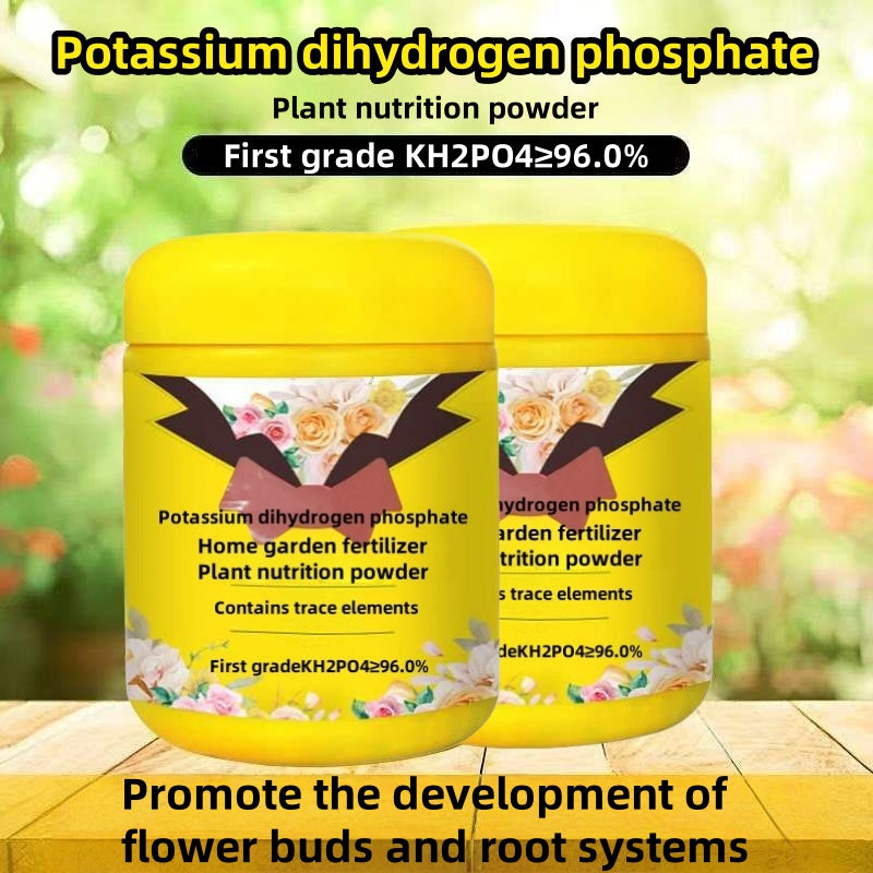 Potassium Phosphate Plant Nutrition Powder 450g — Home Garden Fertilizer with Trace Elements
