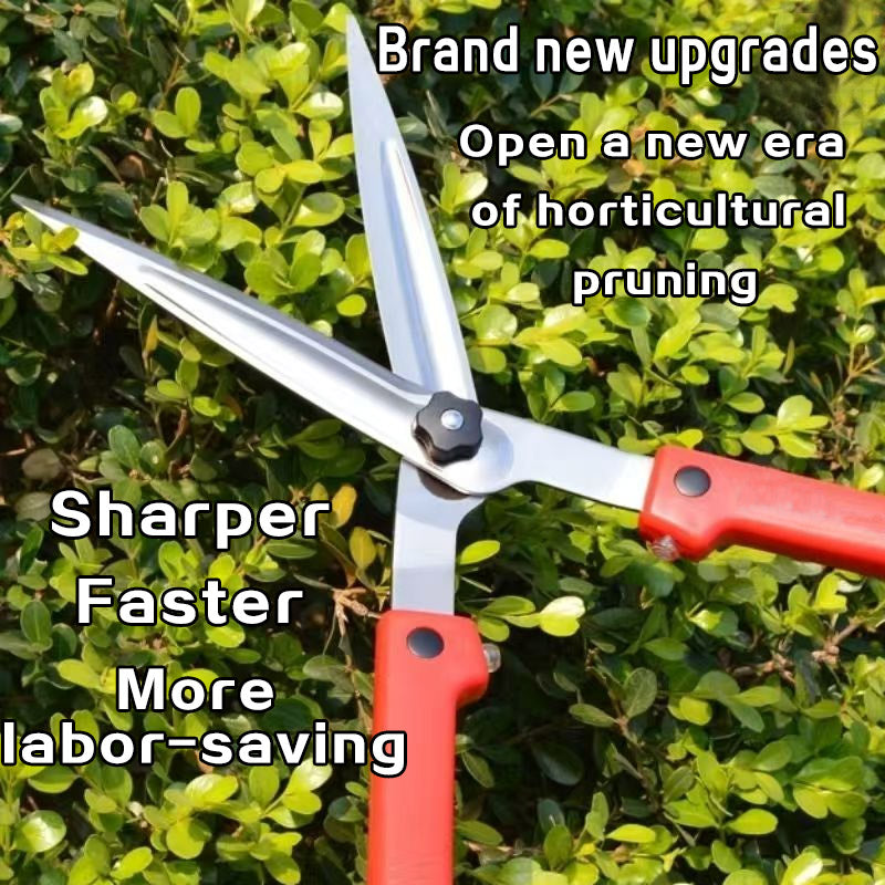 Professional Hedge Shears — Japanese Steel Blades, Shock-Absorbing, K-800