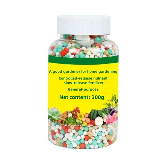 Colorful Slow-Release Fertilizer Granules 300g — NPK Controlled-Release, All Plants