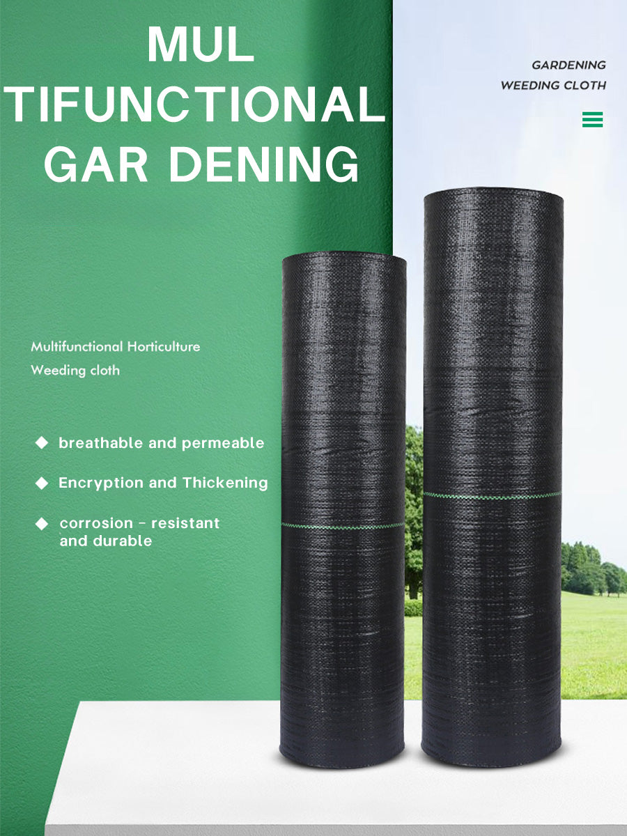 Heavy-Duty Weed Barrier Fabric 1m × 400m — 80g/m², UV-Resistant Polyethylene