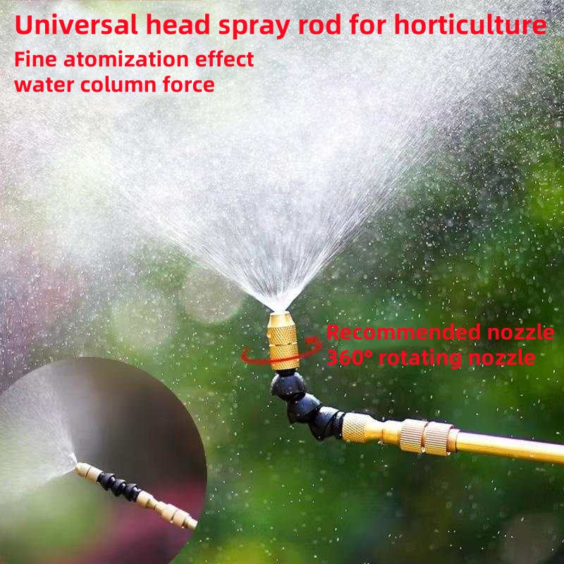 360° All-Direction Copper Telescopic Spray Wand — 43.5–75cm, Universal Fit