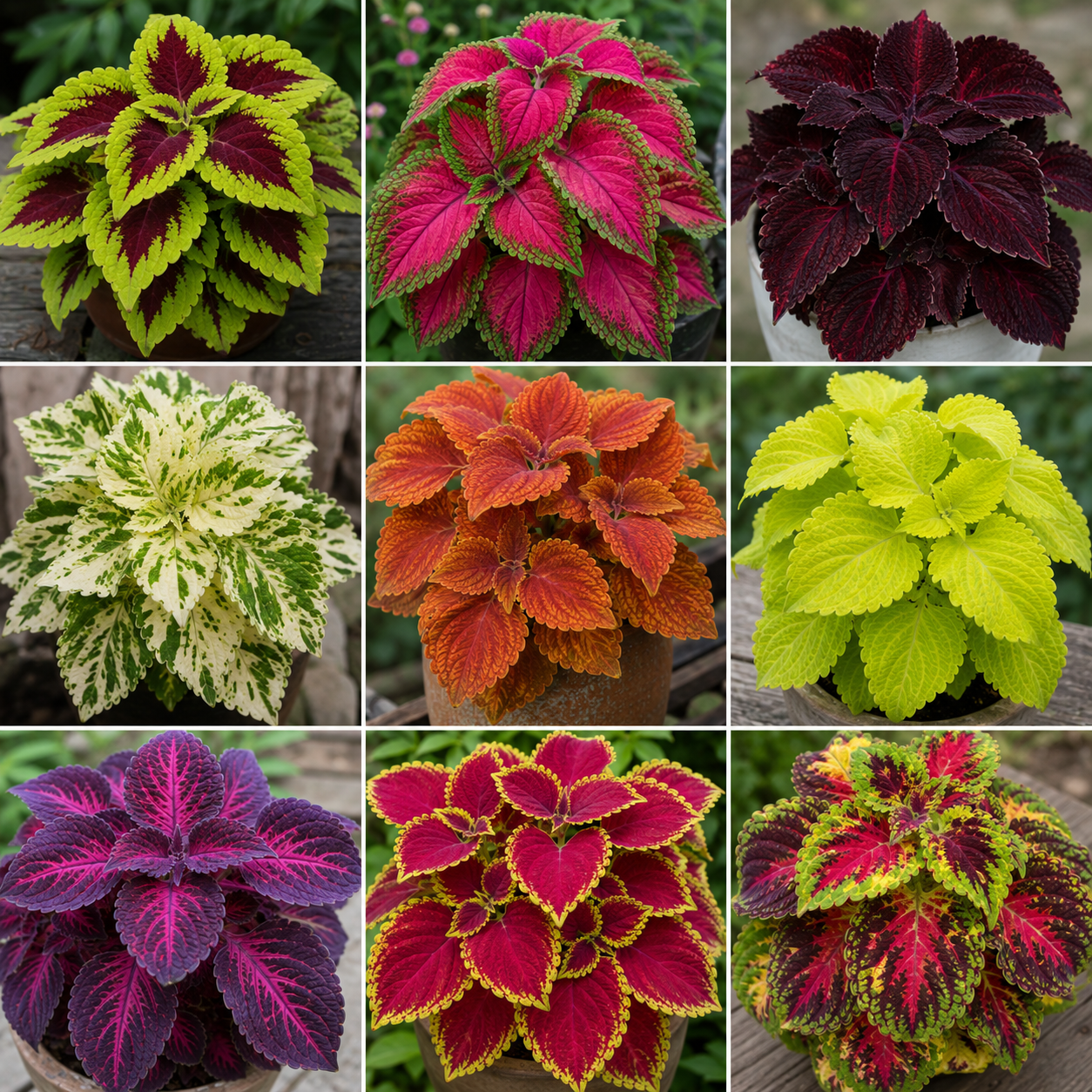 Coleus Seeds – Rainbow Mix | 200 Seeds | Colorful Foliage