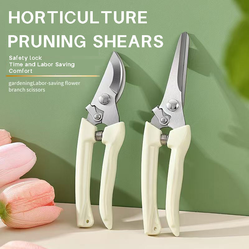 Professional Bypass Pruning Shears 130T — High-Carbon Steel Blade, Ergonomic Handle