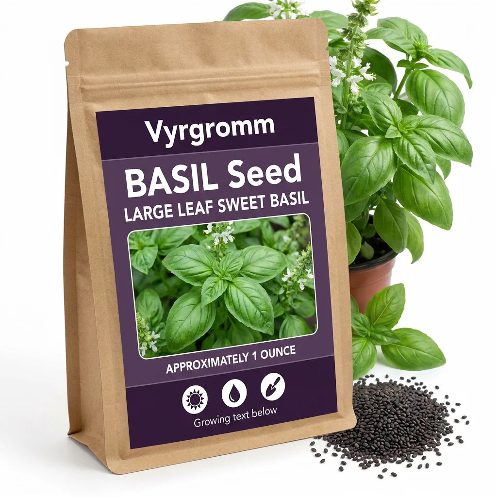 Basil Large Leaf Sweet Basil - Seed Packet