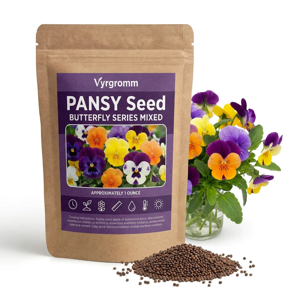 Pansy Butterfly Series Mixed Colors - Seed Packet