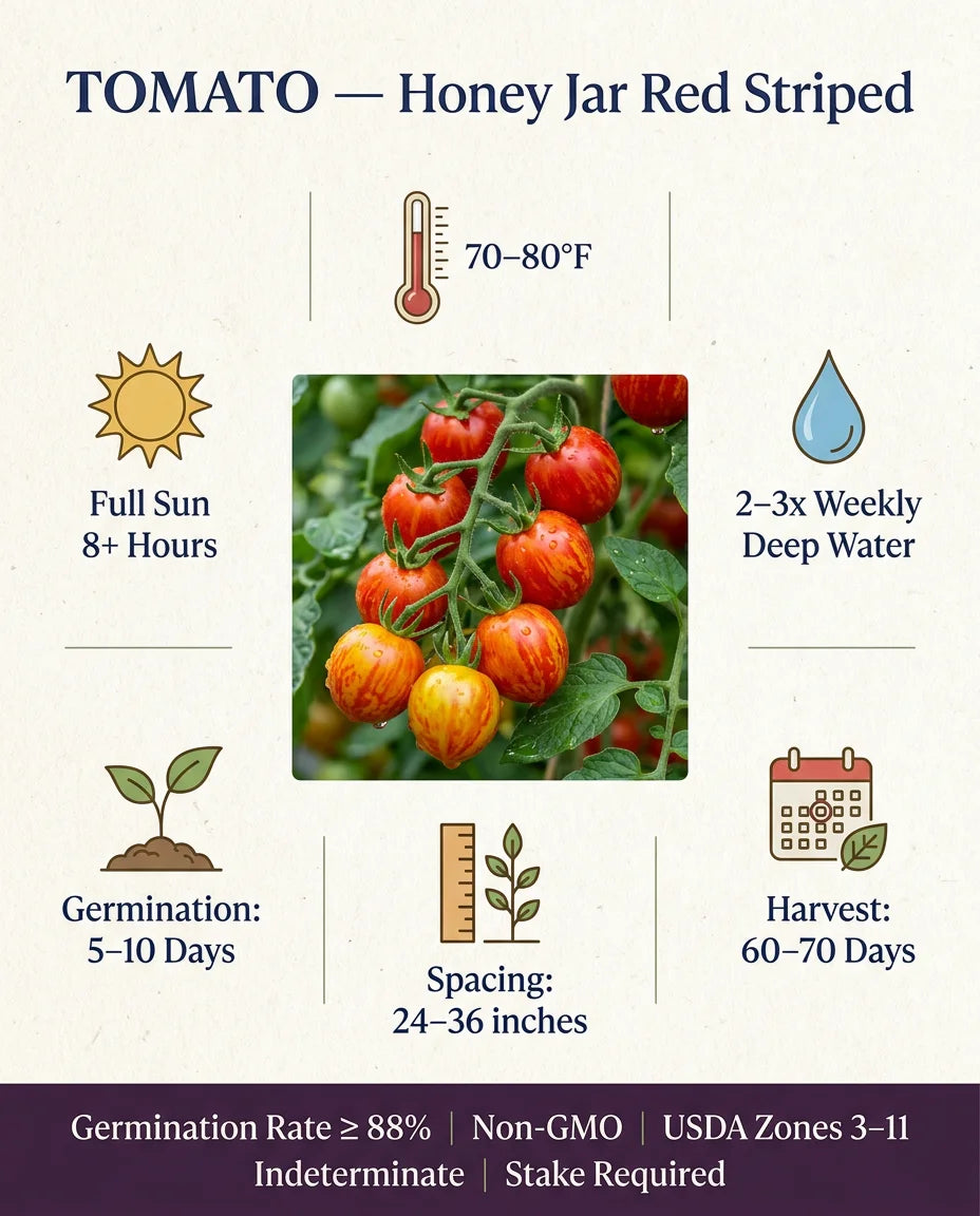 Tomato Growing Requirements Infographic
