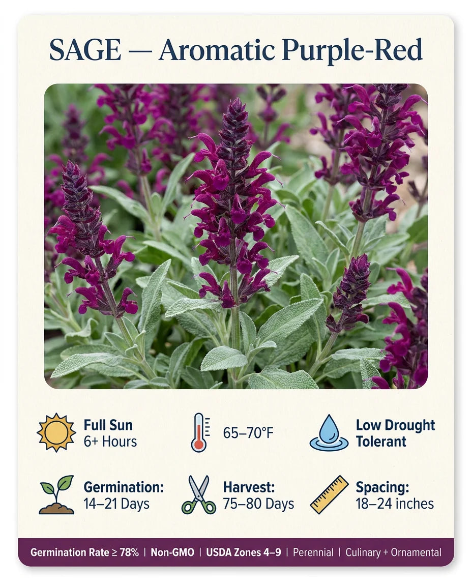 Sage Growing Requirements Infographic