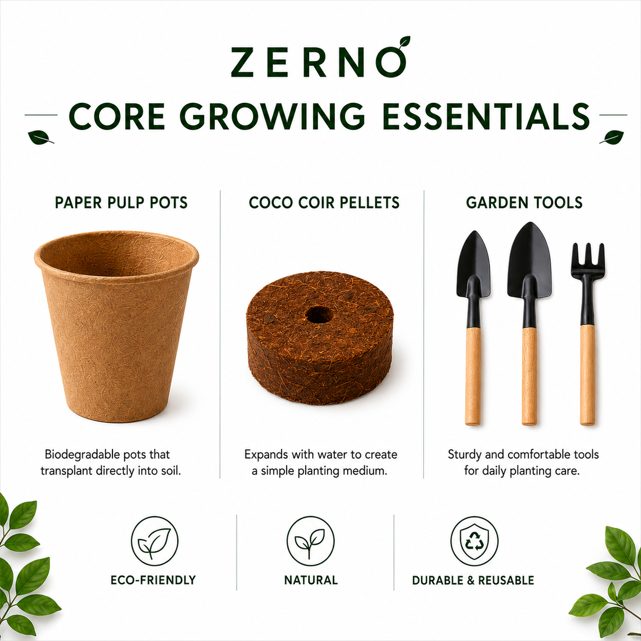 Zerno Seed Starter Kit — Egg Tray Complete Set