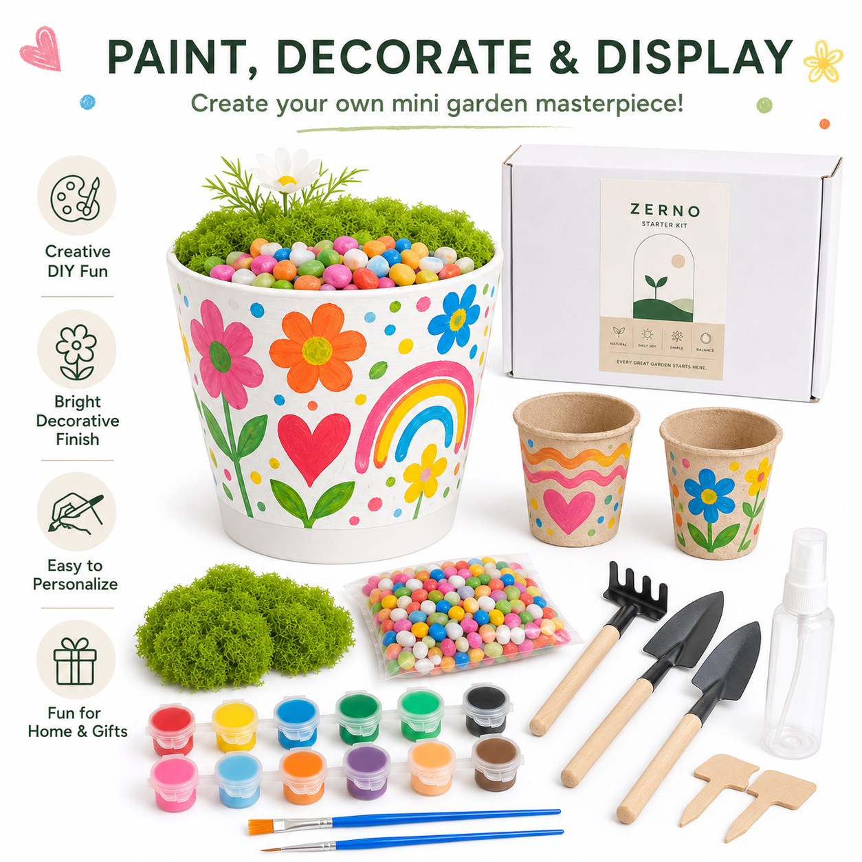 Zerno Seed Starter Kit — Peat Cups & Nursery Pots Bundle Pro