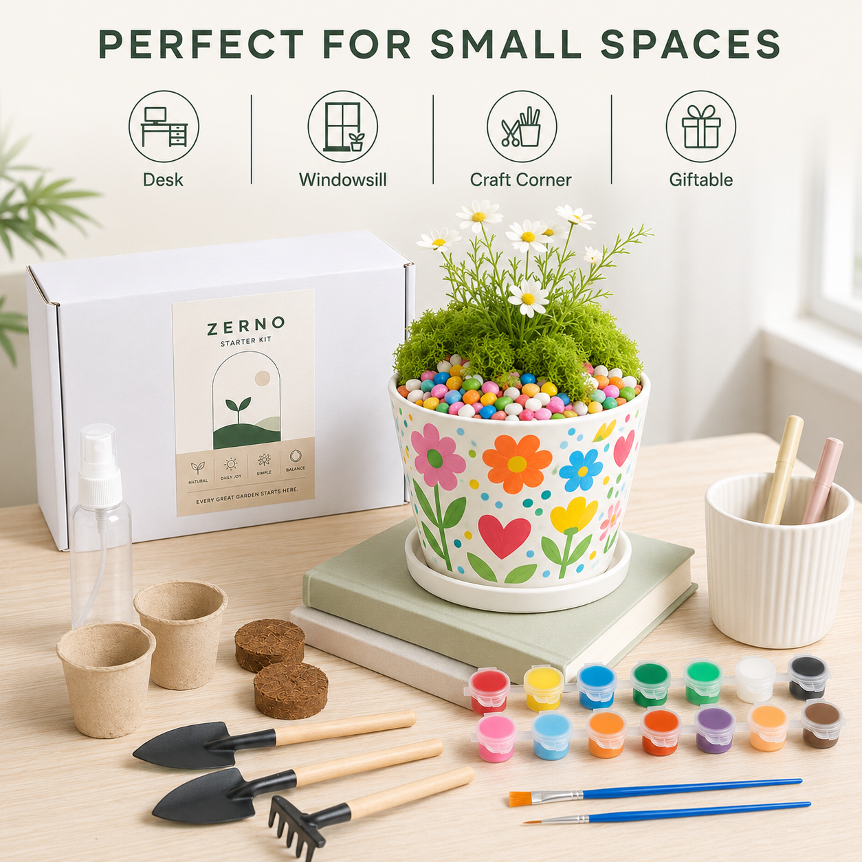 Zerno Seed Starter Kit — Peat Cups & Nursery Pots Bundle Pro