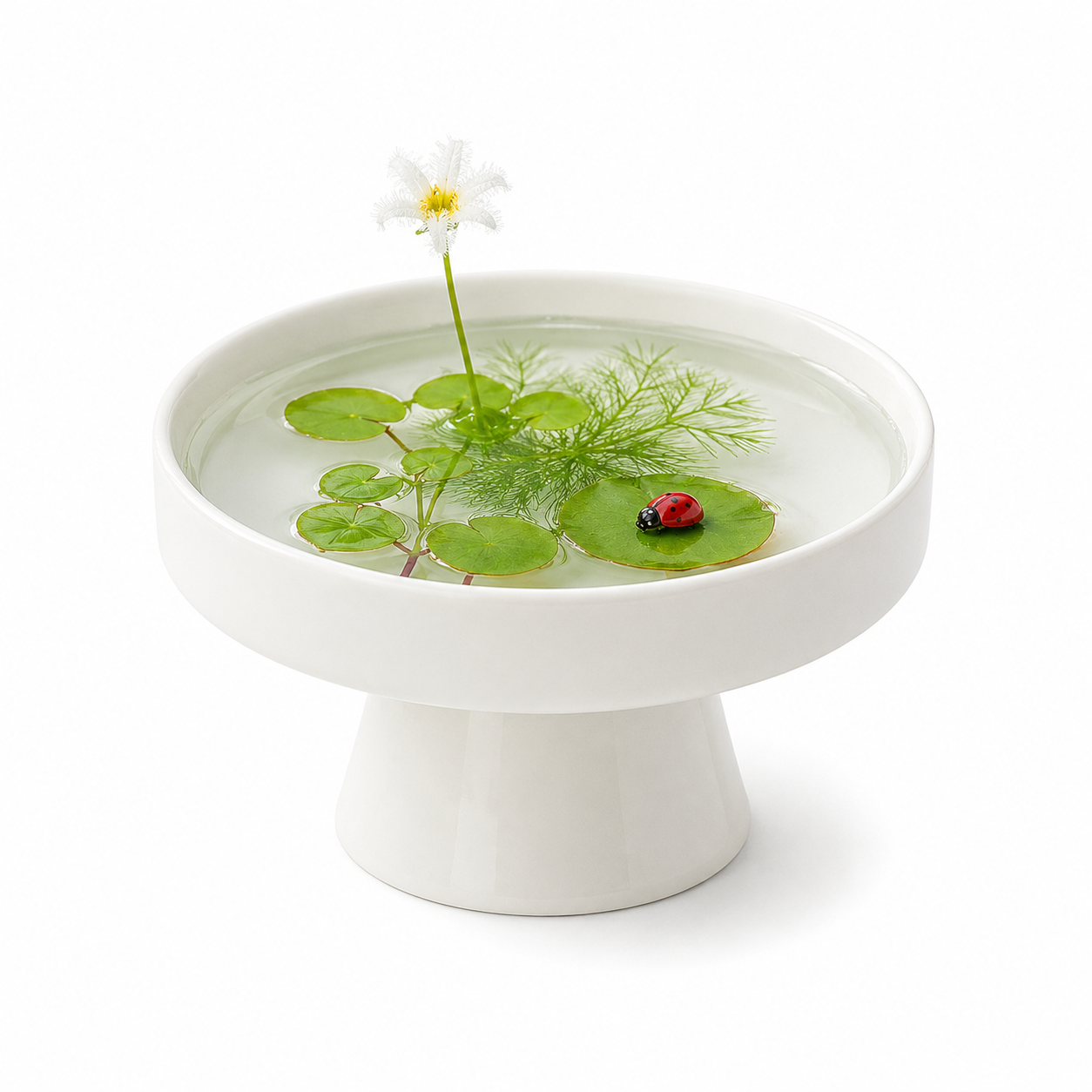 Ceramic Bowl Lotus Mini Pond Planter