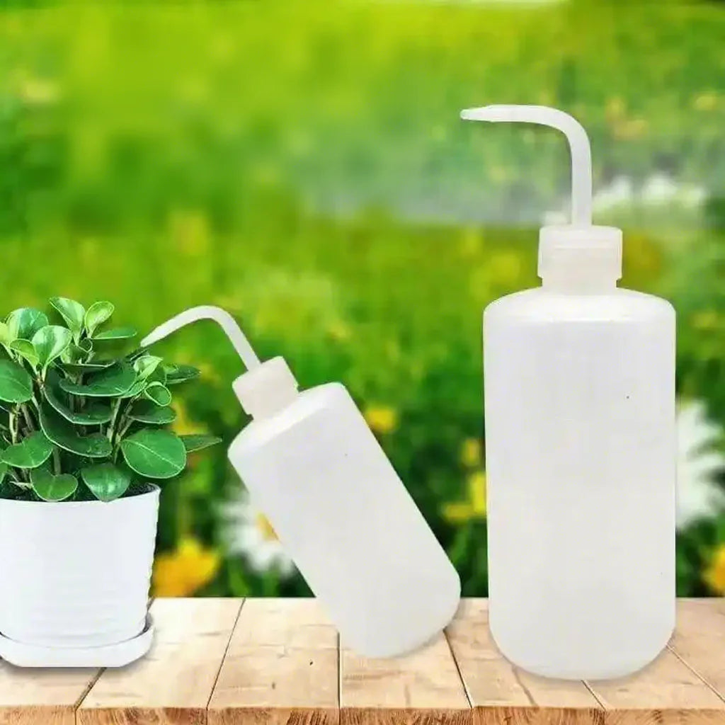 Precision Tip Squeeze Watering Bottle — 250ml, Curved Nozzle, Succulent & Terrarium