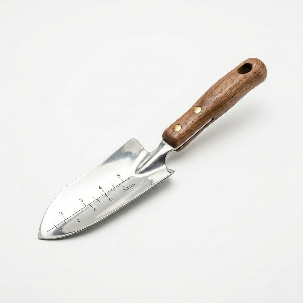 Professional Stainless Steel Hand Trowel — white background