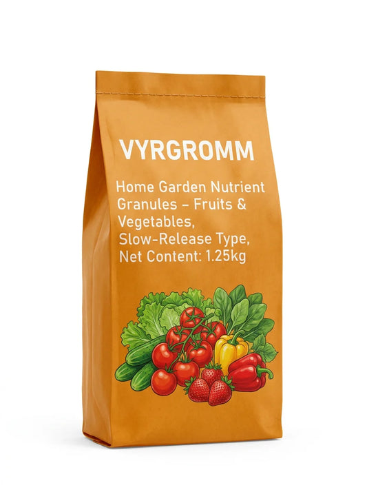 Slow-Release Vegetable & Fruit Fertilizer Granules 1.25kg — 18-15-11 NPK, 90-Day Feed